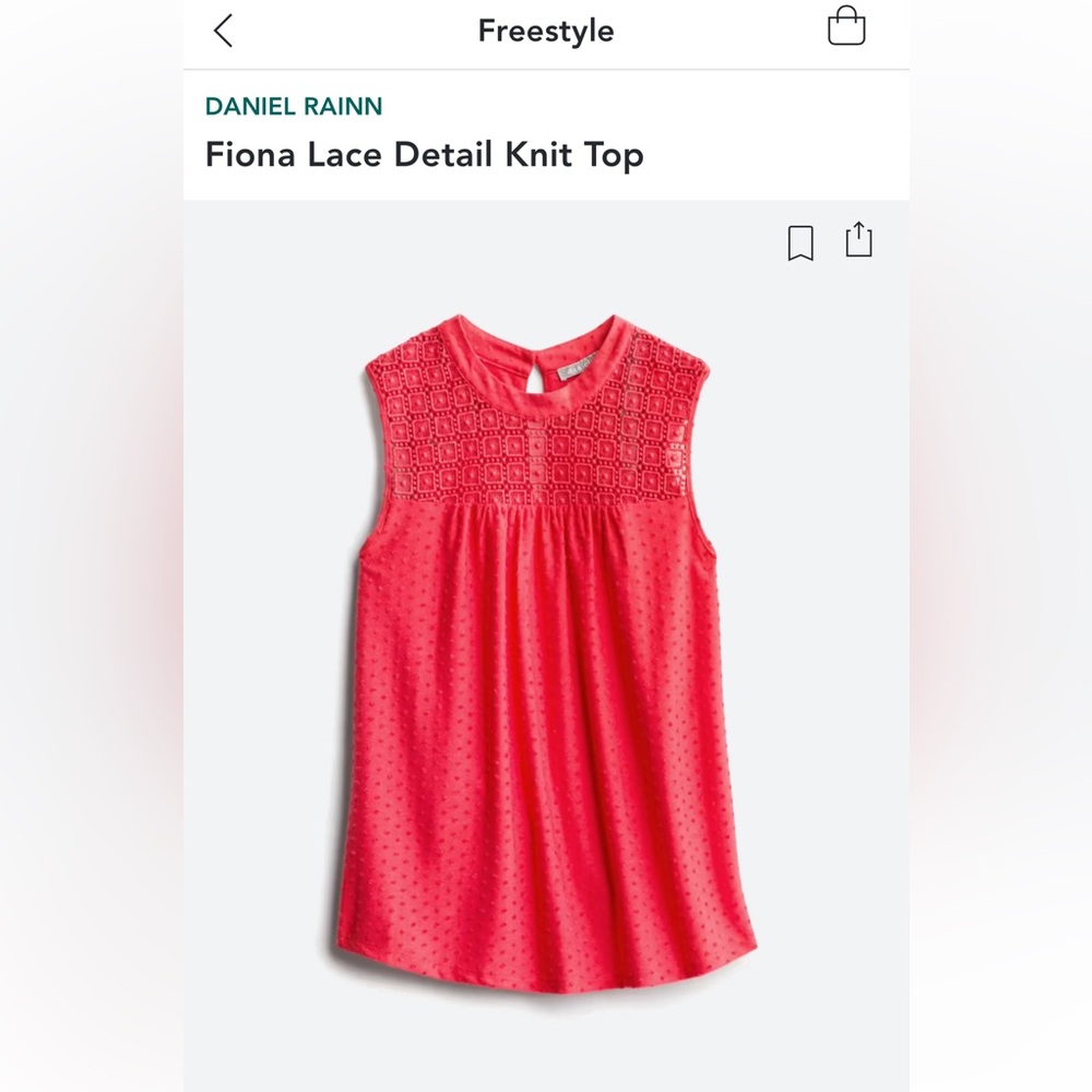 Daniel Rainn coral blouse